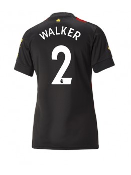 Manchester City Kyle Walker #2 Auswärtstrikot für Frauen 2022-23 Kurzarm